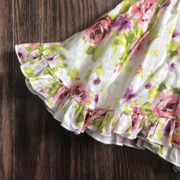 Little Minis Square Neck Floral Shorty - Picture 3 of 6